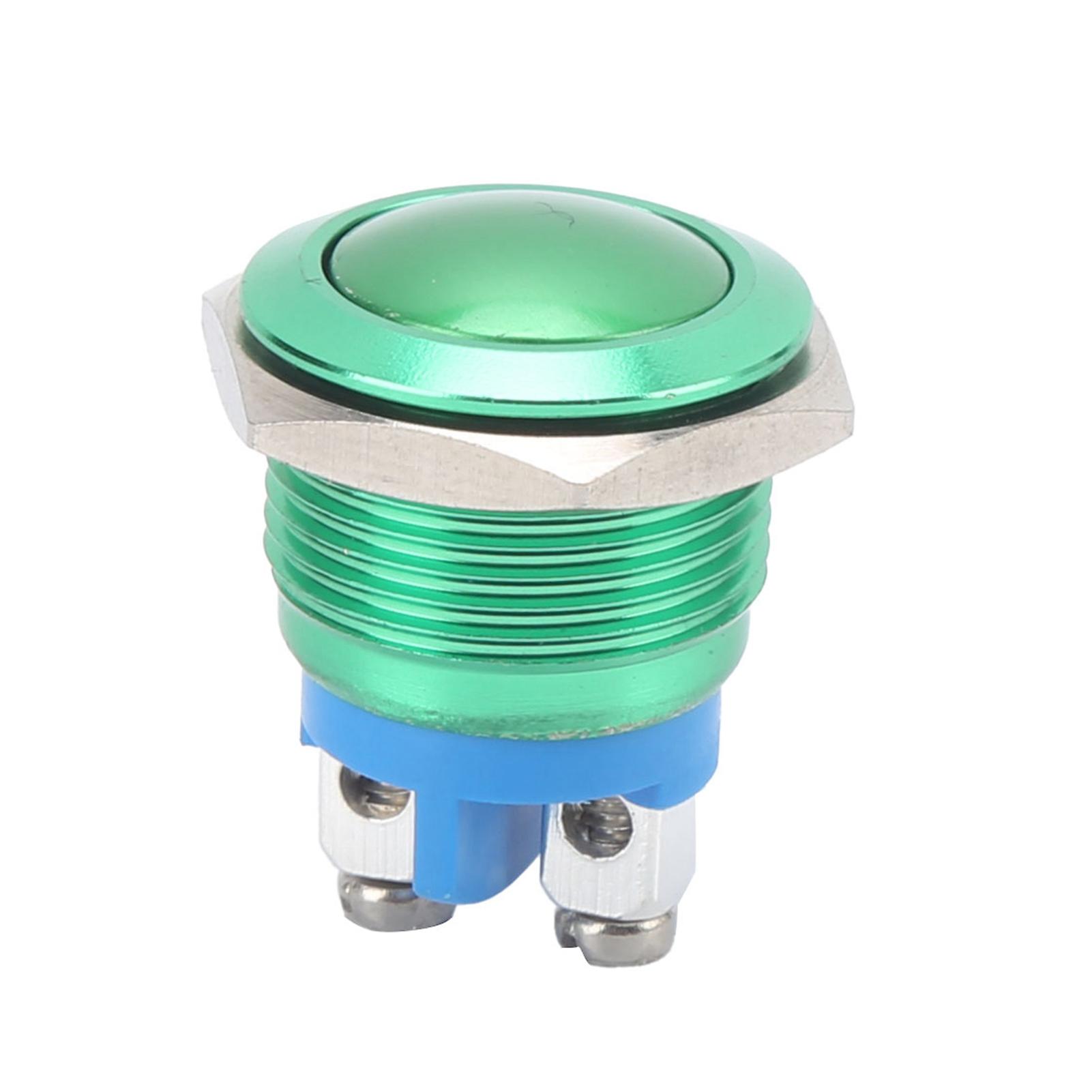 Metal push-button switch fully oxidized, self-resetting