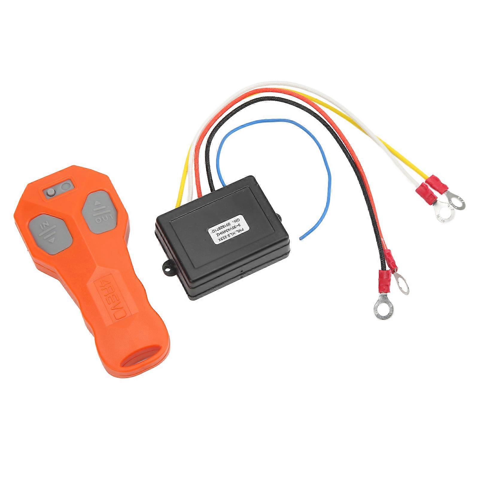 Universal Wireless Winch Remote Control Kit Waterproof Electric Winch Controller with 434MHZ Receiver for ATV Truck