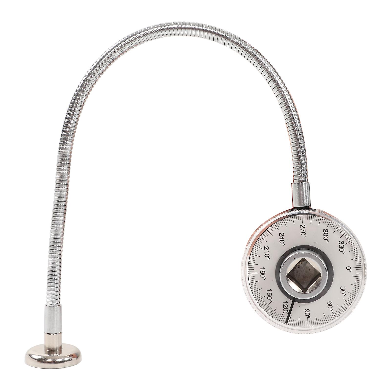 Torsion Angle Meter Stainless Steel Wrench Angle Gauge Professional Measurer Tool for Automobile