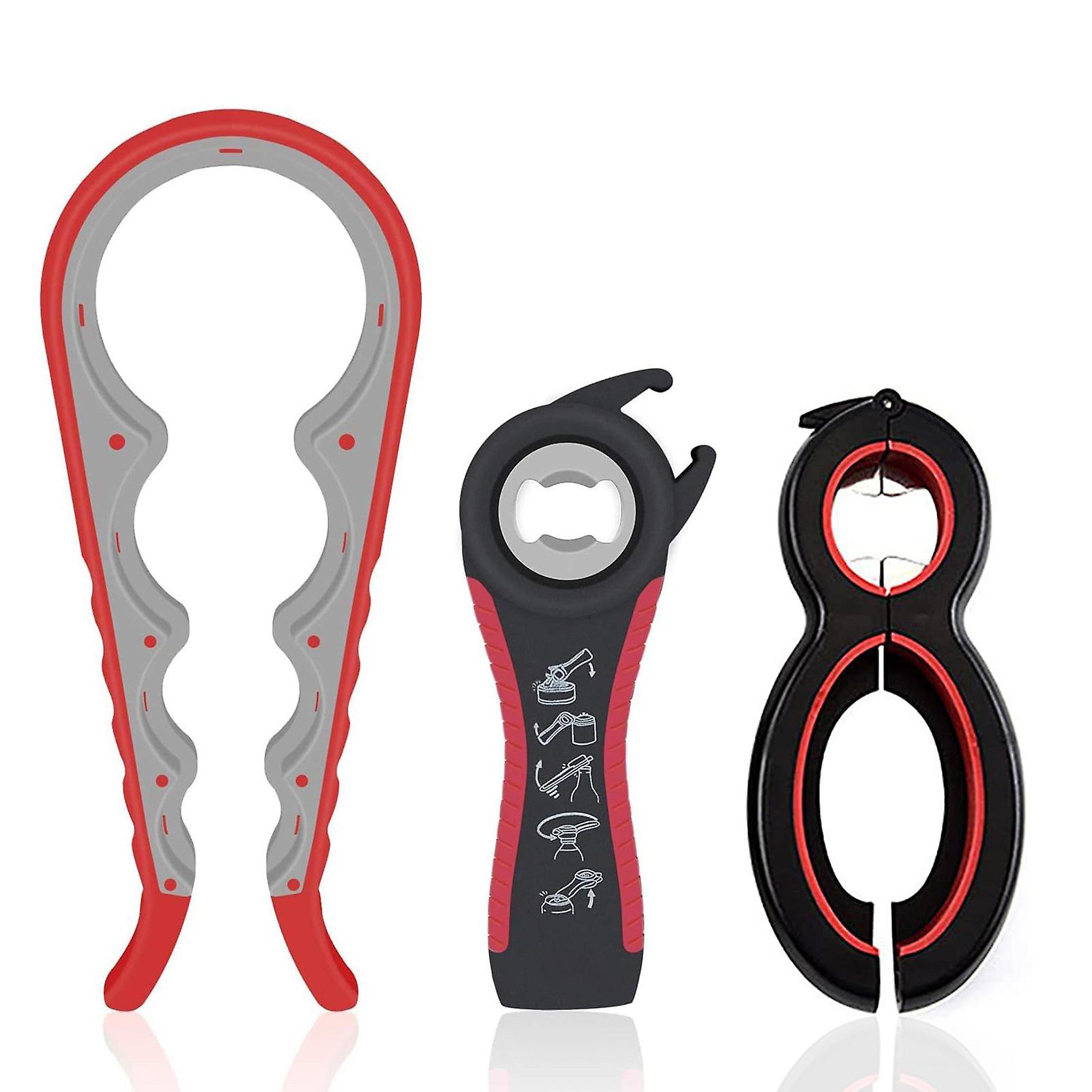 Multi-Use Jar Opener with Non-Slip Handle Wear Resistant Bottle Opening Tool for Canned Fruit/Beer