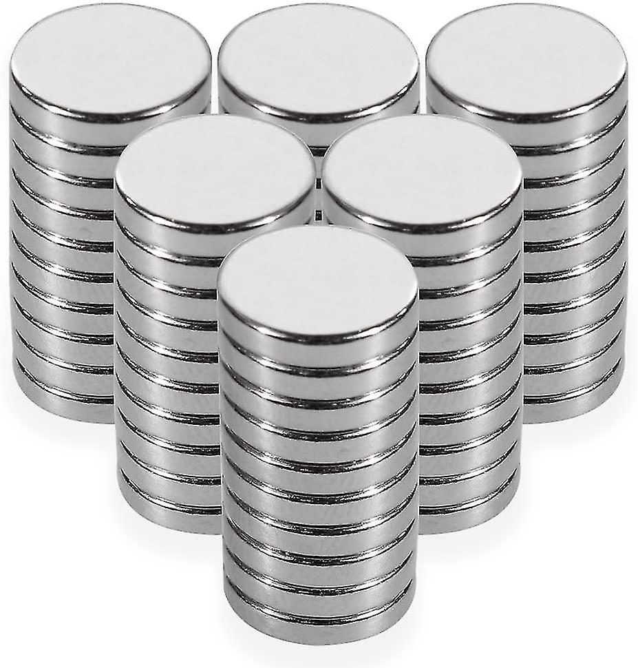 60pcs Round Neodymium Magnets Diameter 10mm, 2mm Thick Powerful Pull 200g
