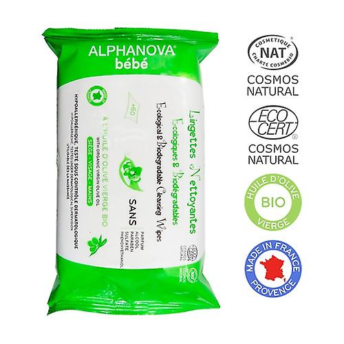 Ecological & Biodegradable Baby Cleansing Wipes 60 units