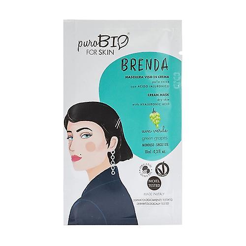 Brenda green grape face mask 03 in cream - dry skin 10 ml of cream (Grape)