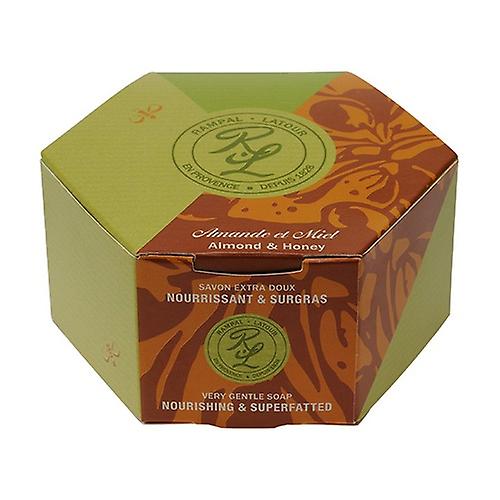 Almond & honey, round soap in individual box 150 g
