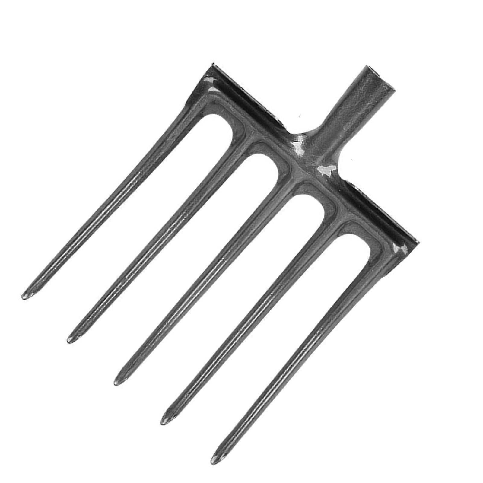 Digging Fork High Carbon Steel Strong Strength Corrosion Prevention Anti Breakage Garden Digging Spading Fork 5 Tine