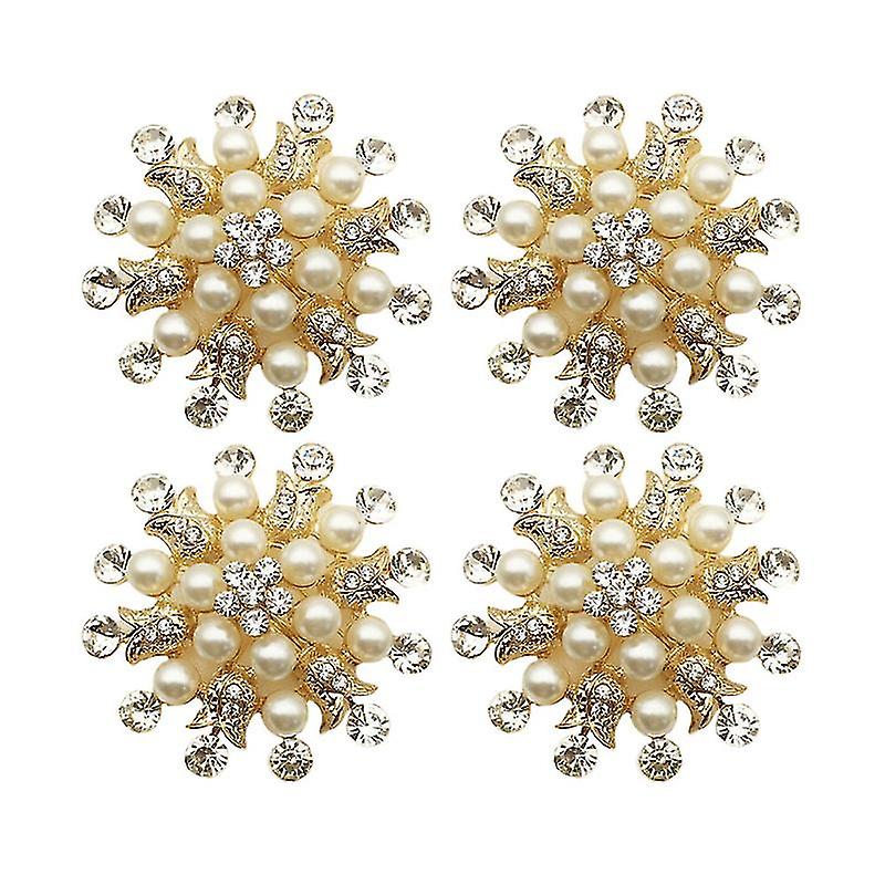 4pcs Christmas Snowflake Napkin Rings