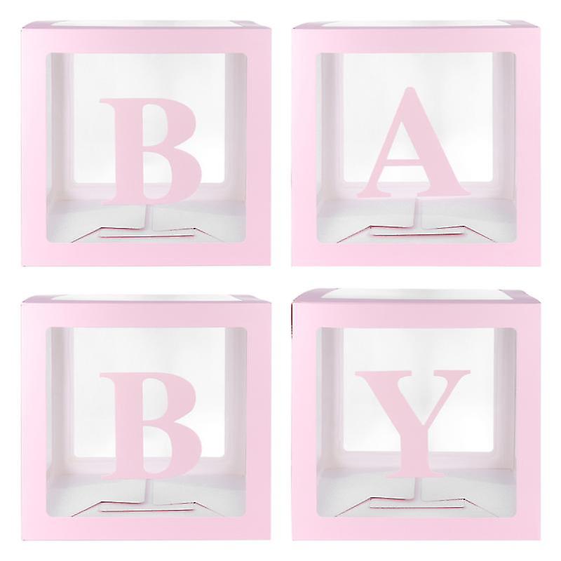 4pcs Transparent Balloon Box
