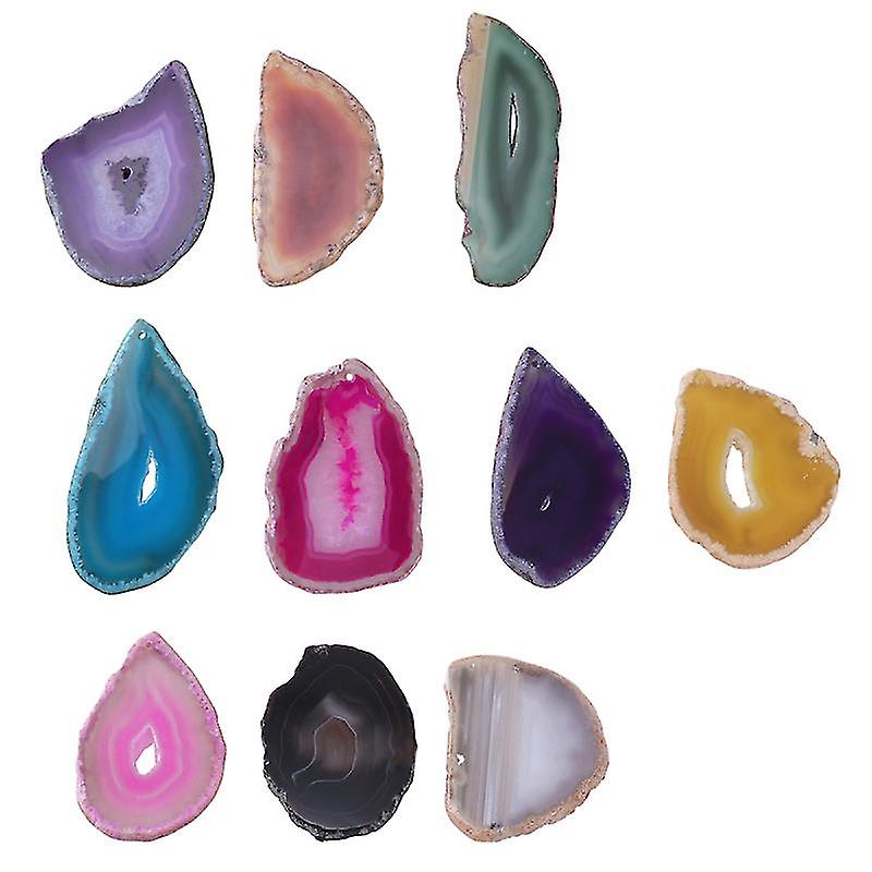 10pcs Agate Slices