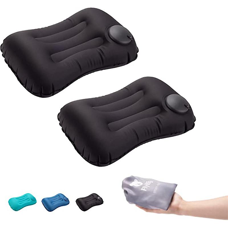 2パックキャンプ枕ポータブルビーチ超軽量インフレータブル屋外旅行キャンプスリーピングハイキングバックパッキング