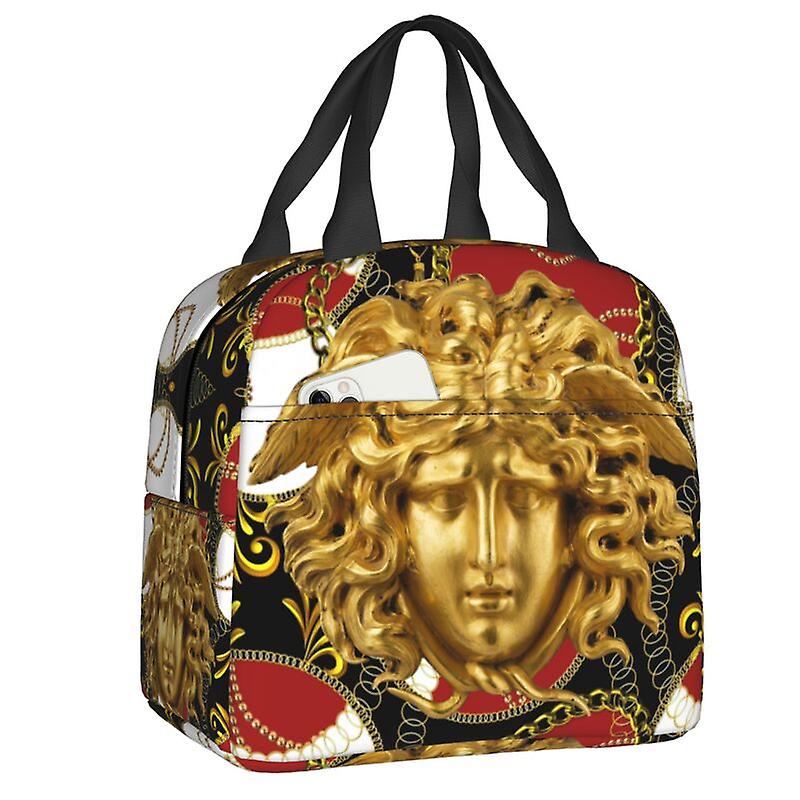 שיער נחש וינטאג 'מדוזה תיק אוכל מבודד לעבודה בית הספר צידנית תרמית קופסת בנטו נשים ילדים מיכל מזון שקיות