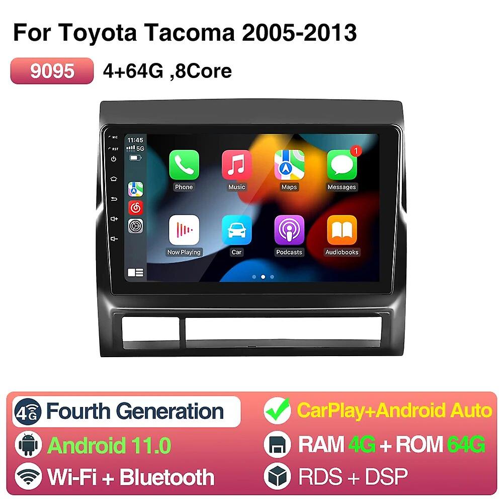 9 Android 11 Car Radio For Toyota Tacoma 2 Hilux 2005-2013 Multimedia Player Wireless Carplay Android Auto Stereo Gps Dsp Wifi