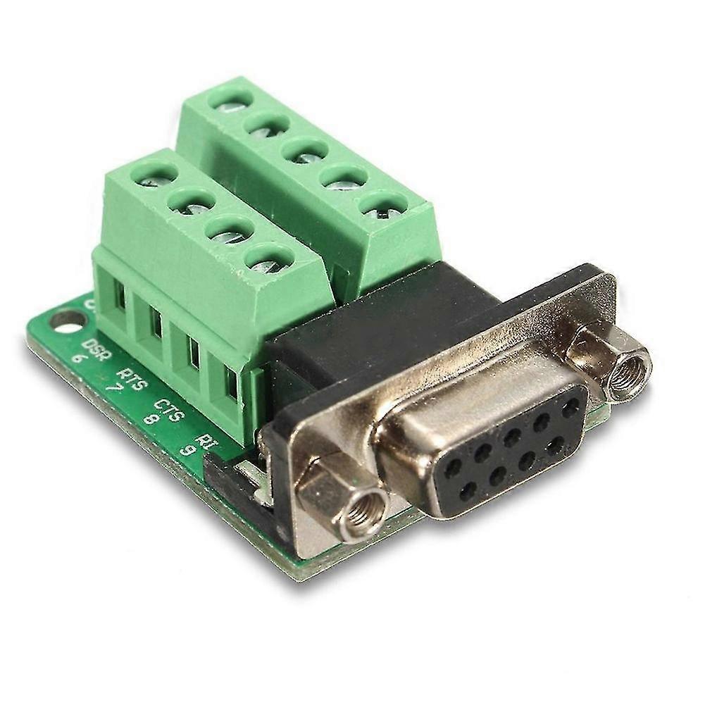 DB9 9-pin Female Adapter RS-232 Serial Port Interface Breakout Board Connector