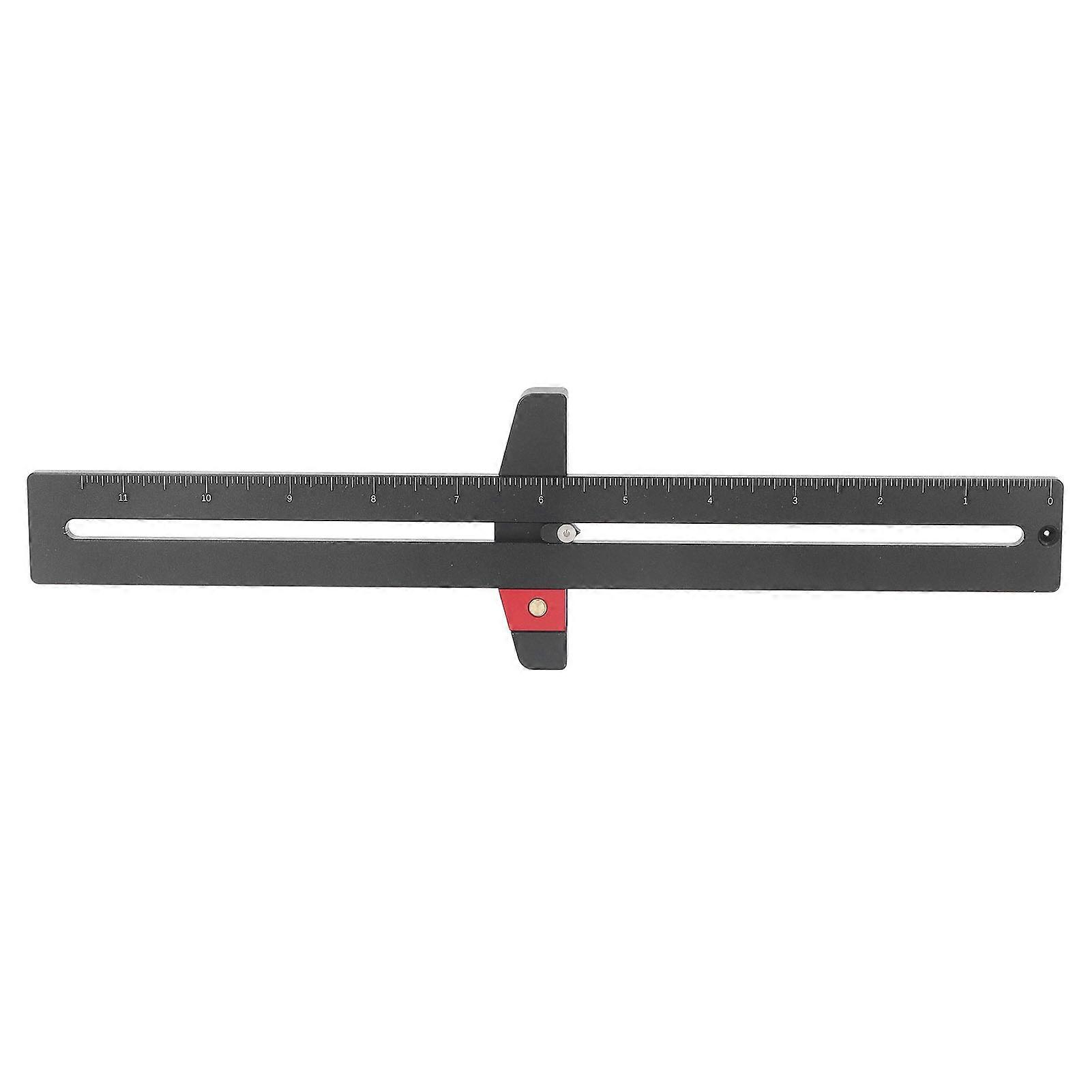 Woodworking Scriber Ruler Tool Aluminum Alloy for Marking Line Layout Measuring Positioning