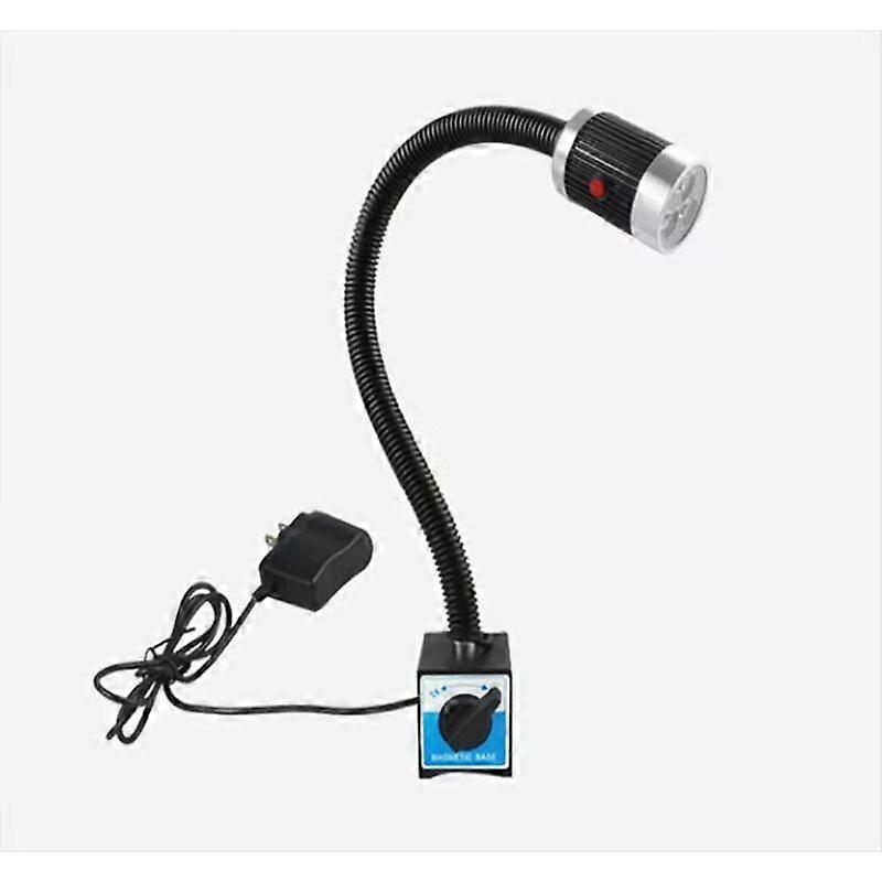 Machine lamp with magnetic base, flexible 9 W magnetic LED lamp, waterproof, light arm with magnetic base for workbench, lathe, CNC milling machine, m