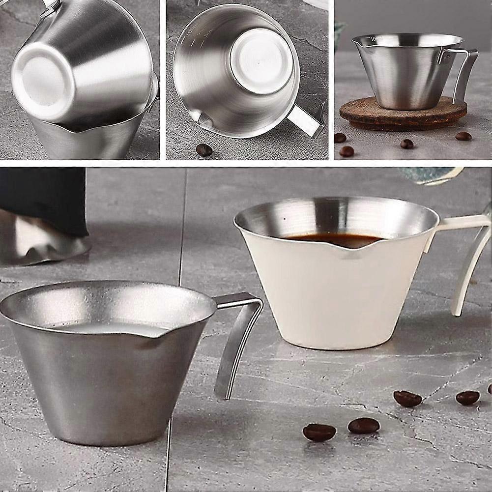 Stainless Steel 100ml Espresso Measuring Cup Multiple Colors With Scale