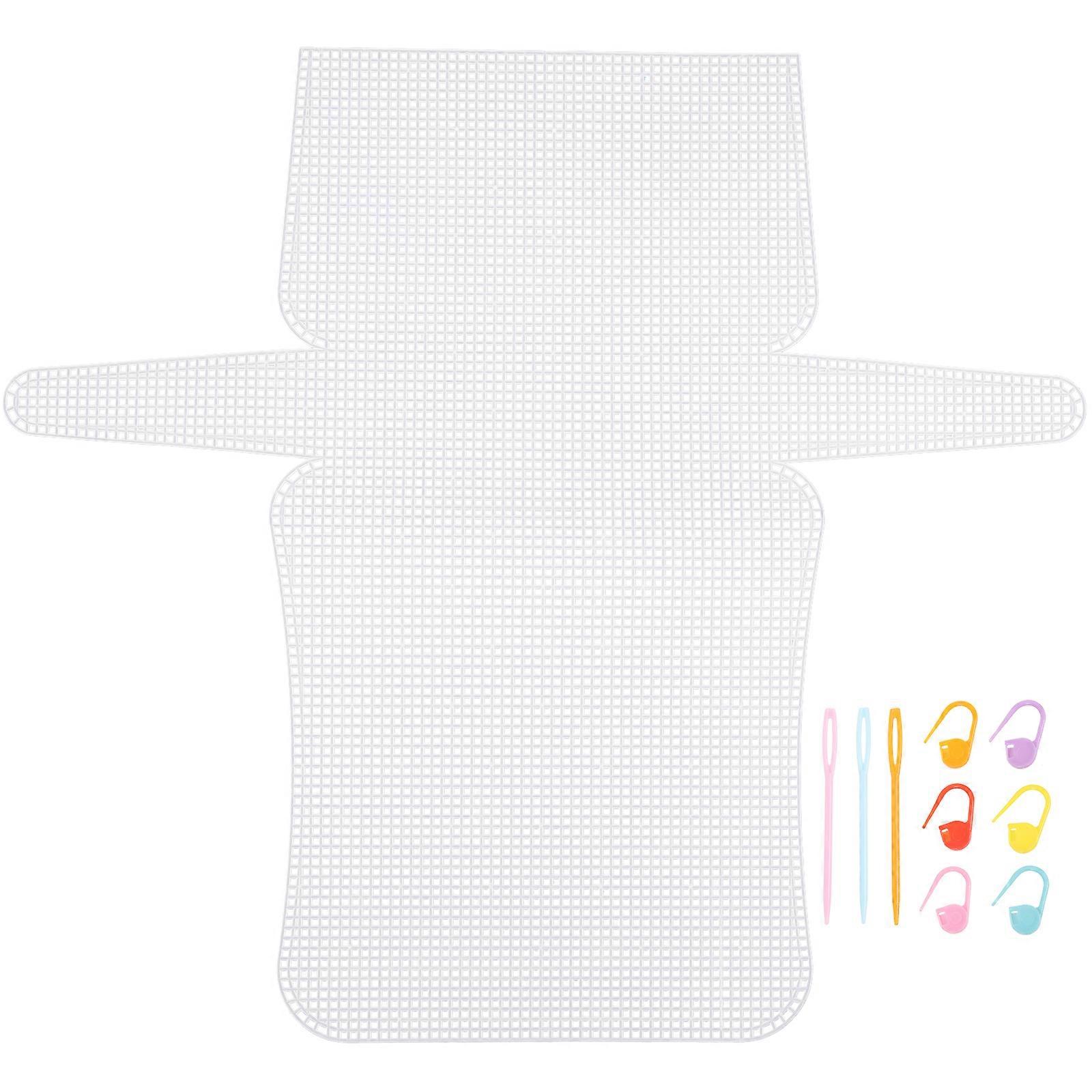 1 Set Plastic Mesh Bag Sheet Mesh Plastic Canvas Sheet DIY Handicraft Accessory Crafting