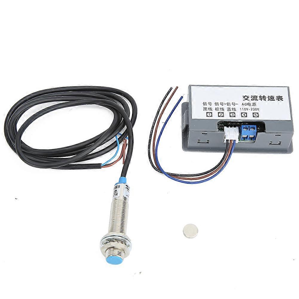 Digital Speed Meter 4-Digit Tube Display High Measurement Accuracy Tachometer AC220V