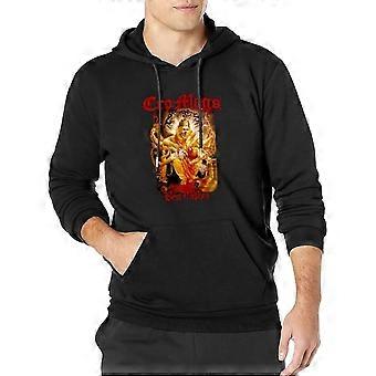 Men's Oversize Hoodie With Kangaroo Pocket In Black | Martin Valen