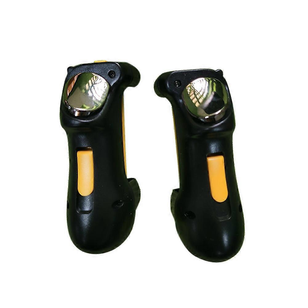 Six Finger Game Controller Capacitance Adjustable Mobile Game Trigger Gamepad Joystick for (Yellow)