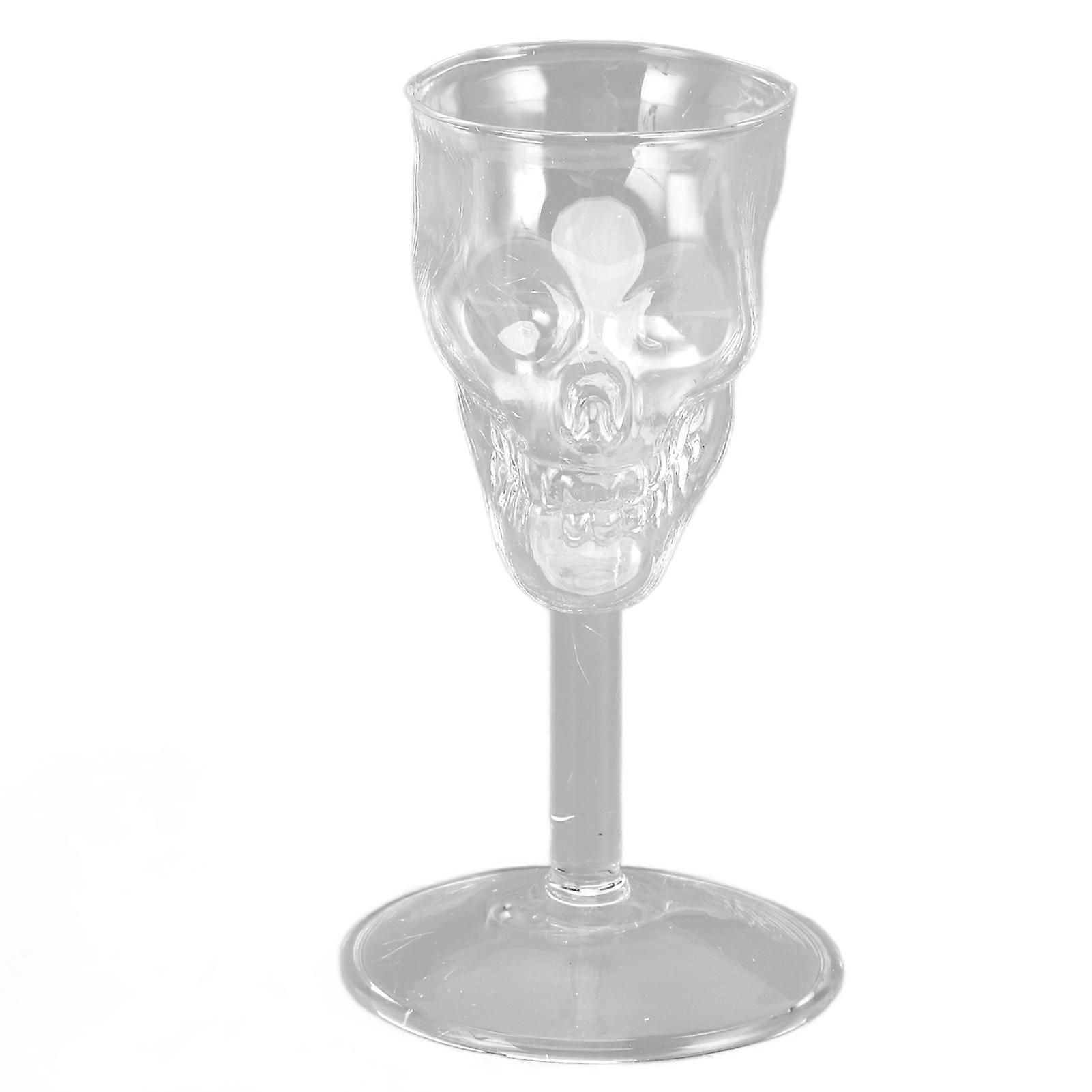 Crystal Glass Skull Head Goblet Transparent Skull Head Glass Cup Whiskey Champagne Cup