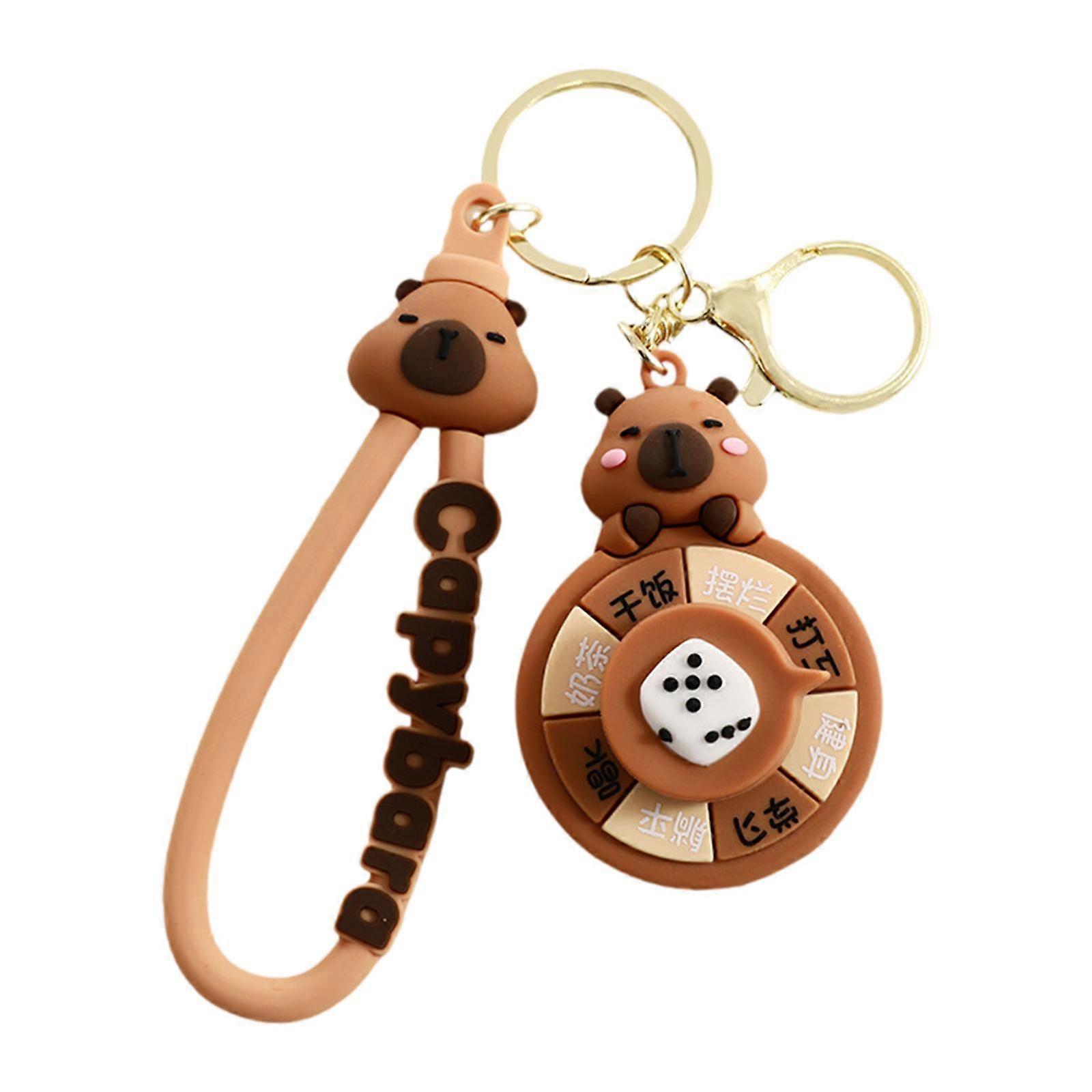 Capibara Keychain Decorative Keyring Holder for Party Favors Birthday Wallet A