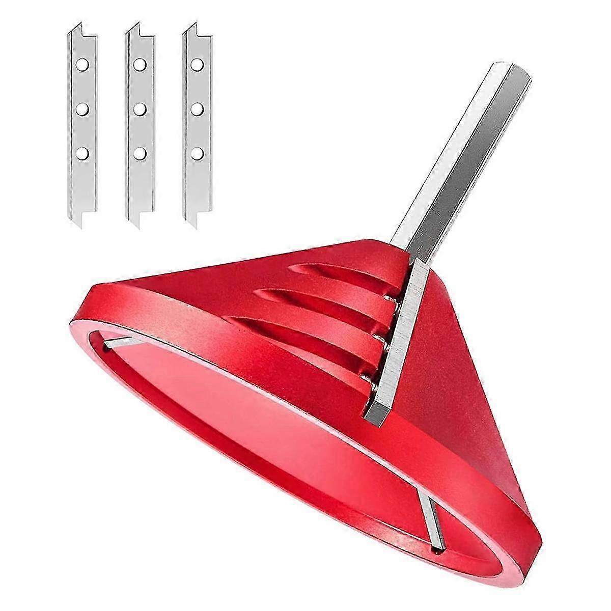 PVC Deburring Tool 2 in 1 Inner-Outer with Replaceable 3 Blades Pipe Reamer Tube Plumbing Deburring Chamfer Toolc p