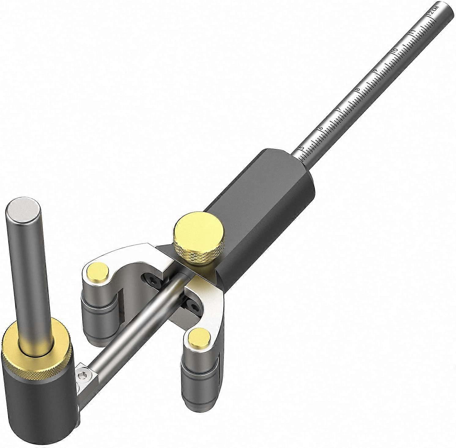 Woodworking Tools,Dual-Purpose Scribe Parallel Straight or Arcs Line Drawing Tool,Multifunctional DIY Line Maker Measuring Tools, Sliding Mark Scraper