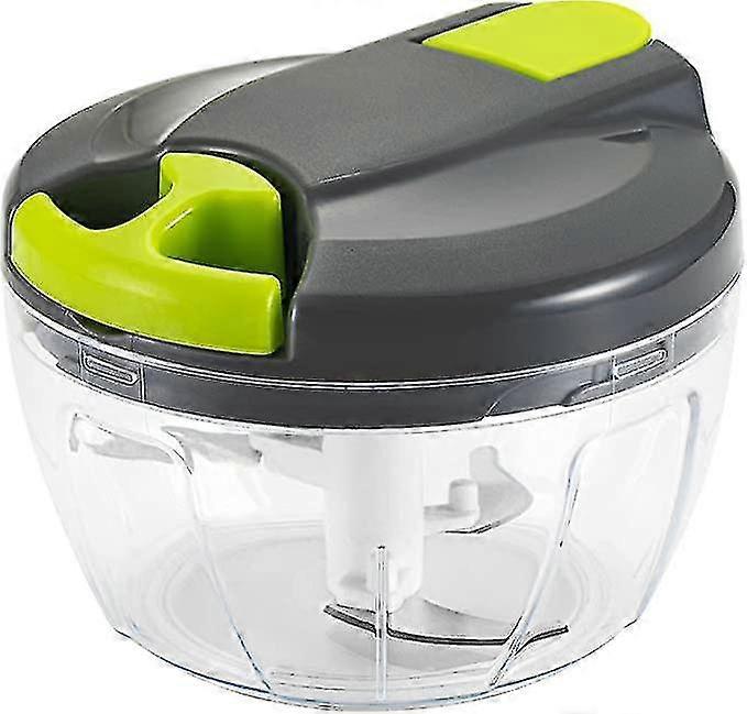 Multifunctional Manual Food Chopper And Processor With Handle And Lid, Vegetable Chopper, Garlic Press For Onions, Garlic, Peppers, Carrots, Fruit, Pe