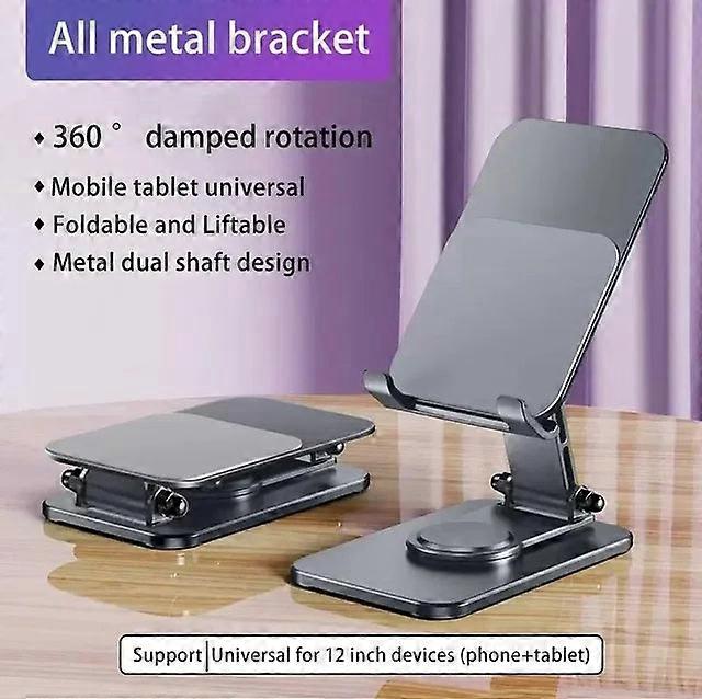 360° Rotating Metal Mobile Portable Folding Lazy Desktop Live Bracket For Iphone 15 14 Samsung Phablet Phone Holder