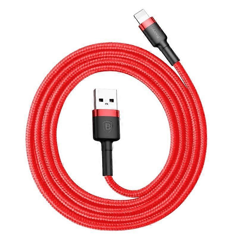 Baseus Kevlar USB Cable with Lightning 2A 1m - Grey/Red