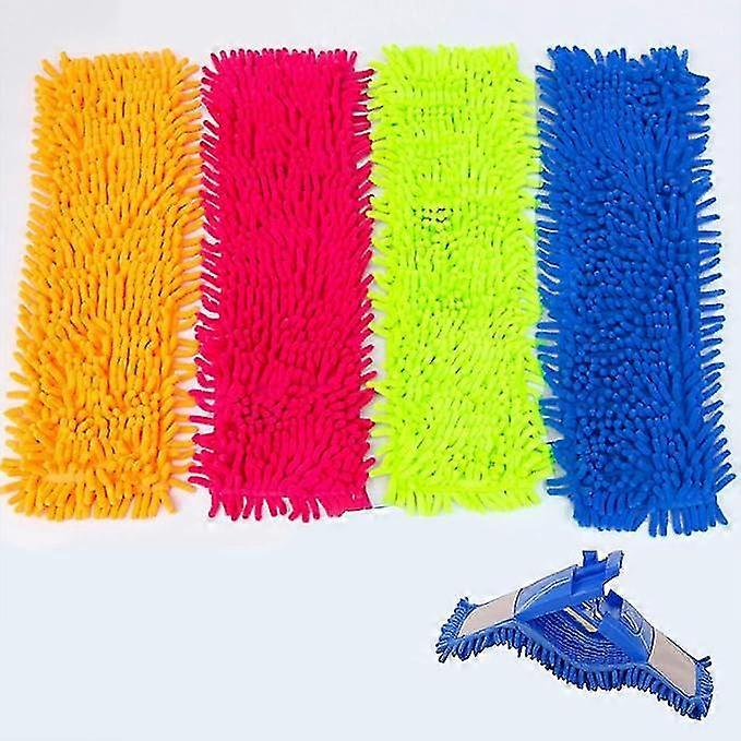 4 Pack Microfiber Cleaning Mop, Expandable, Microfiber Mop, Flat Floor, Washable XinHang