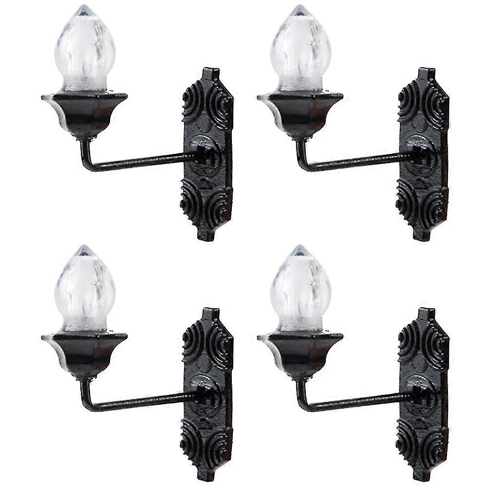 5pcs Tiny Wall Lamps Mini Luminous Wall Lamp Sand Table Building DIY Materials Z