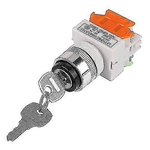2 Position Key Rotary Switch With 2 Keys Interlock Switch For Open Close Circuit 220v