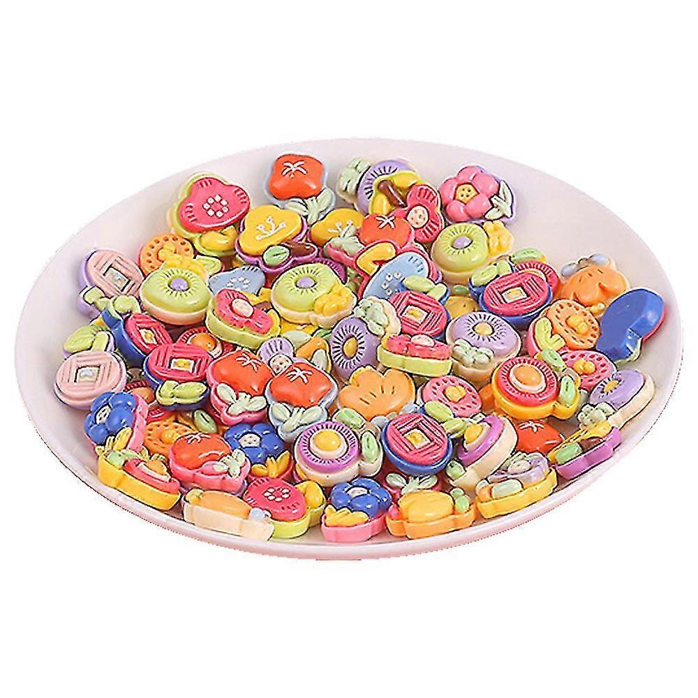 50pcs Diy Craft Making Resin Kit, For Diy Scrapbooking Crafts Cell Phone Case Making, Pattern Random