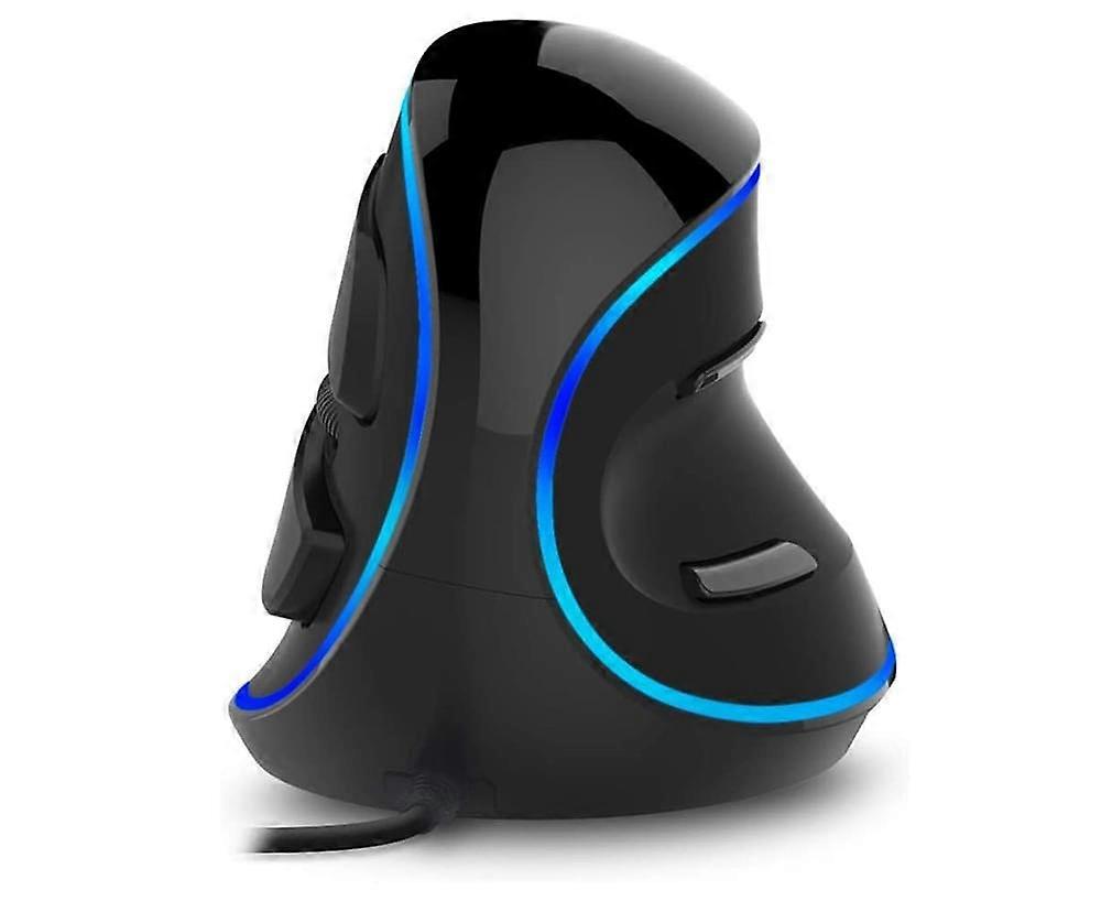 Wired Vertical Mouse Ergonomic Optical Mouse with Adjustable DPI , 6 Buttons and Removable Wrist Rest for PC Computer Laptop