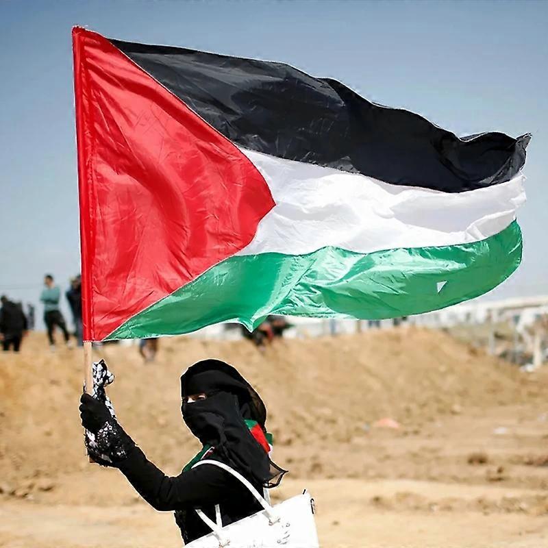 Palestine Flag Large Palestinian Middle East 5x3 FT, Gaza Support 90 X 150cm | IT - Foto 8