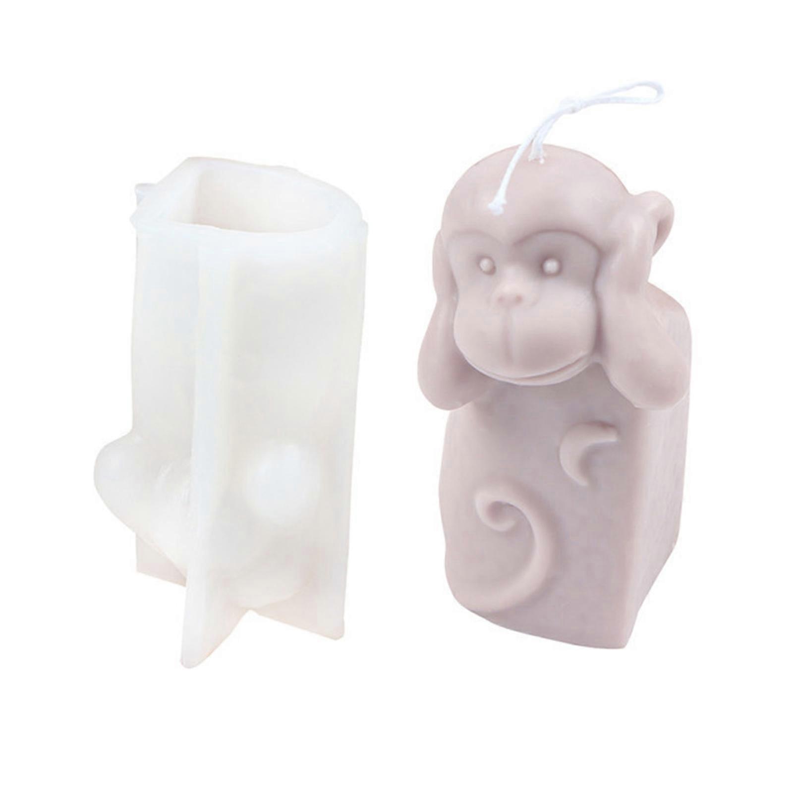 Monkey Version Candle Resin Mold Candle Silicone Molds for Soap Making DIY Craft