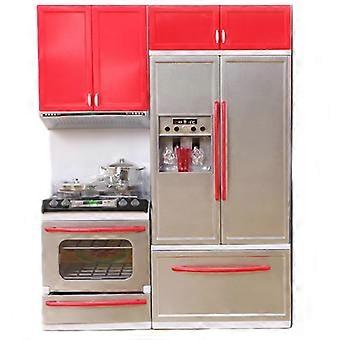 Simulation Kitchen Cabinets Set Children Pretend Play Cooking Tools Mi