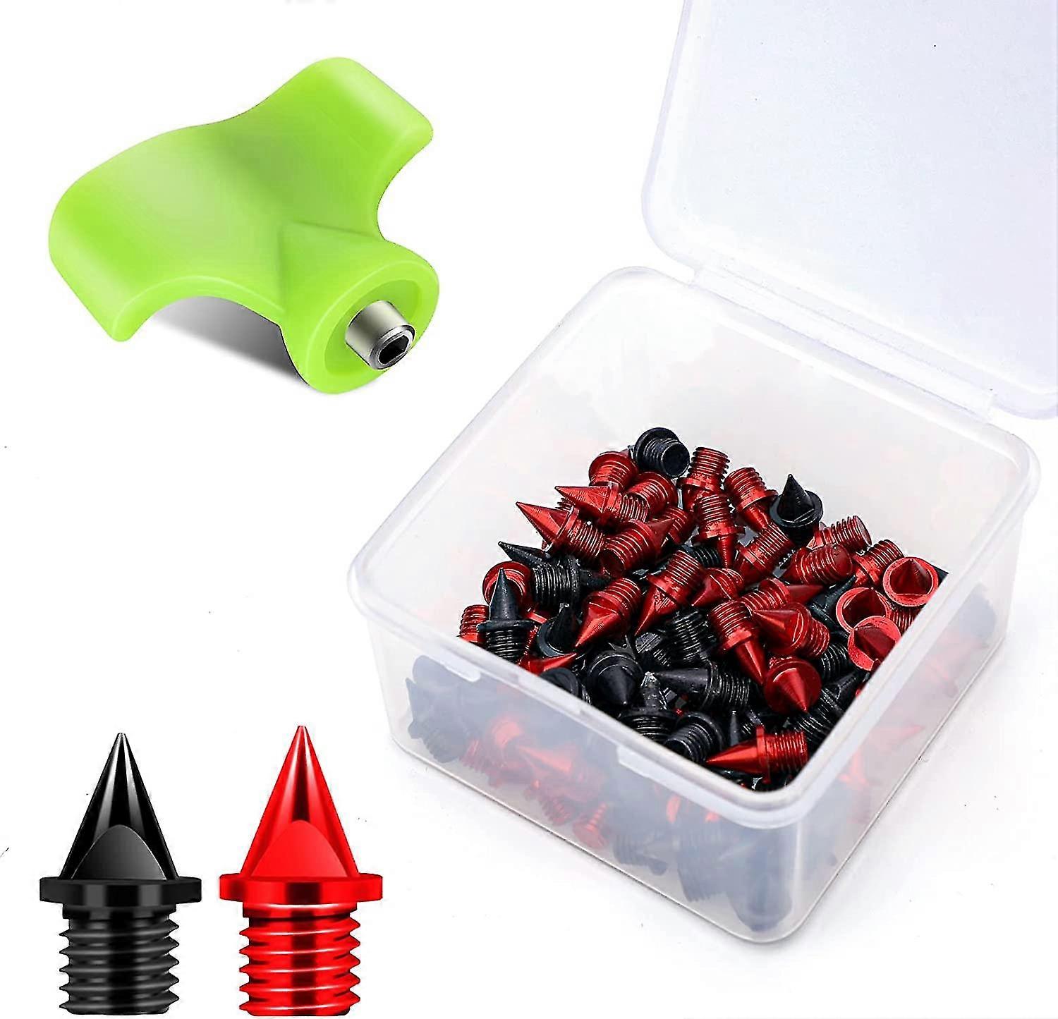 Carbon Steel Track Spikes, 56 Pcs 1/4 Inch Lighter Weight Spikes For Track, 0.45 Grams Replacement Spikes For Track And Field Sprinting Or Cross Count