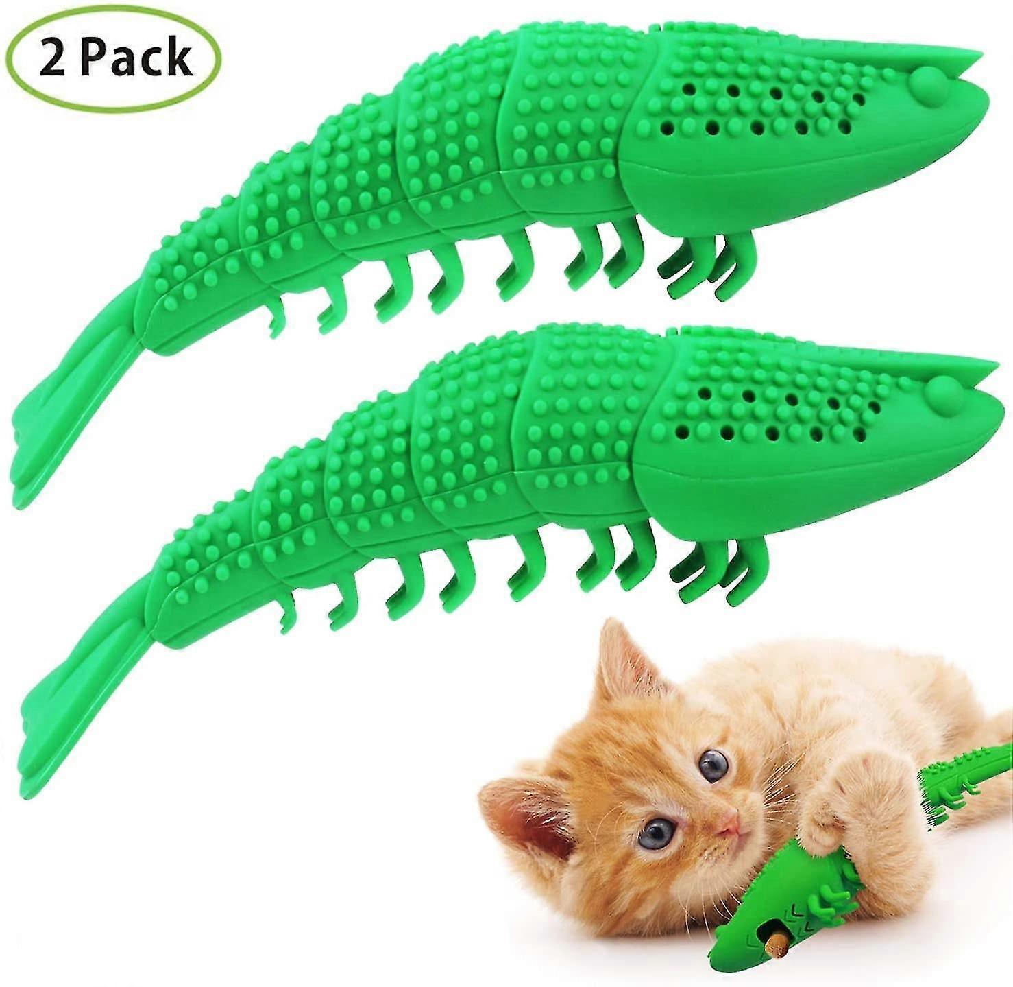 Interactive Cat Toys Kitten Catnip Toothbrush Chewing Treat Toy Pitting Resistance Pet Toys For Teeth Cleaning Dental Care