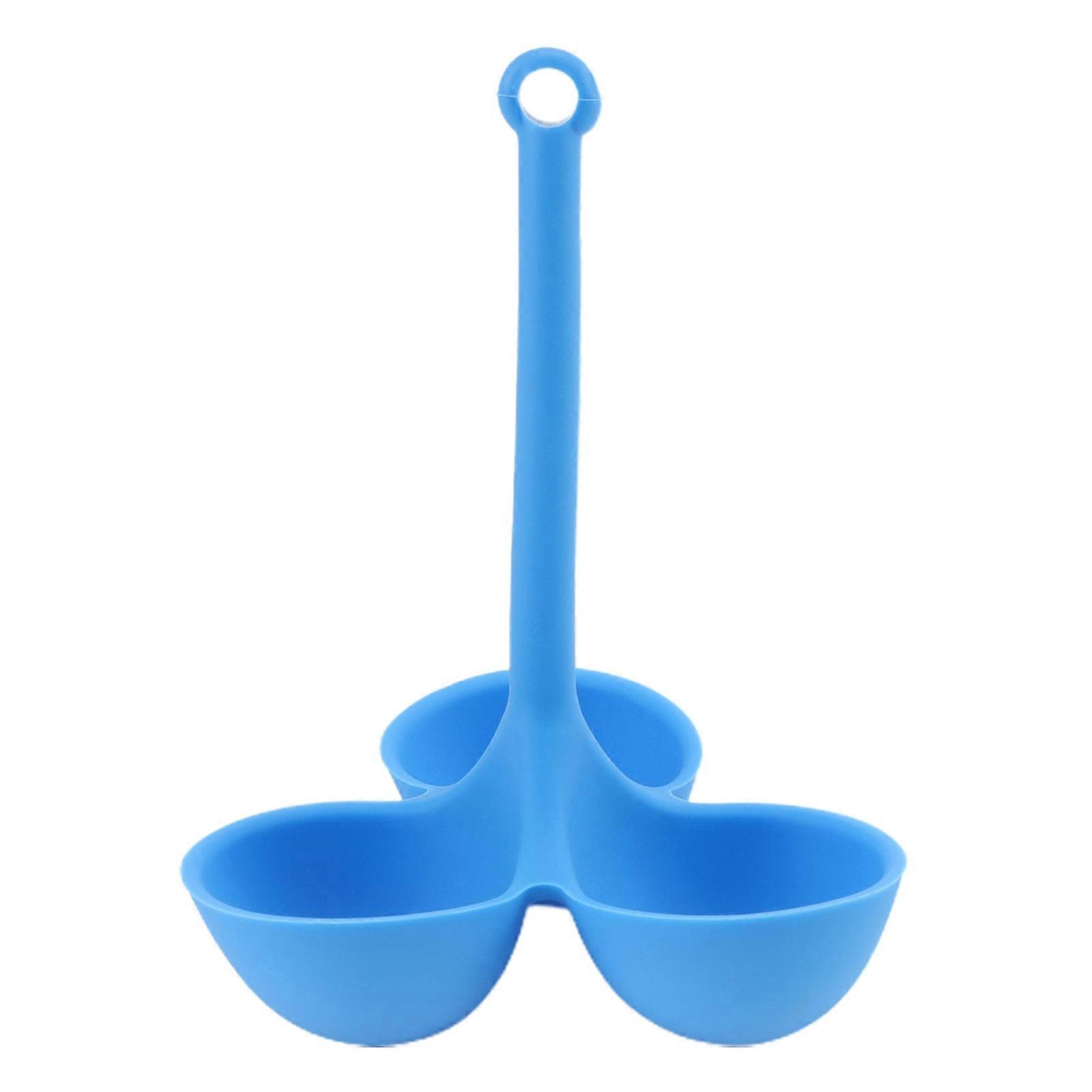 Egg Poacher Food-Grade 3 Holes Temperature Resistance Silicone Egg Cooker Egg Holder Cup Cooking Accessories KAESI