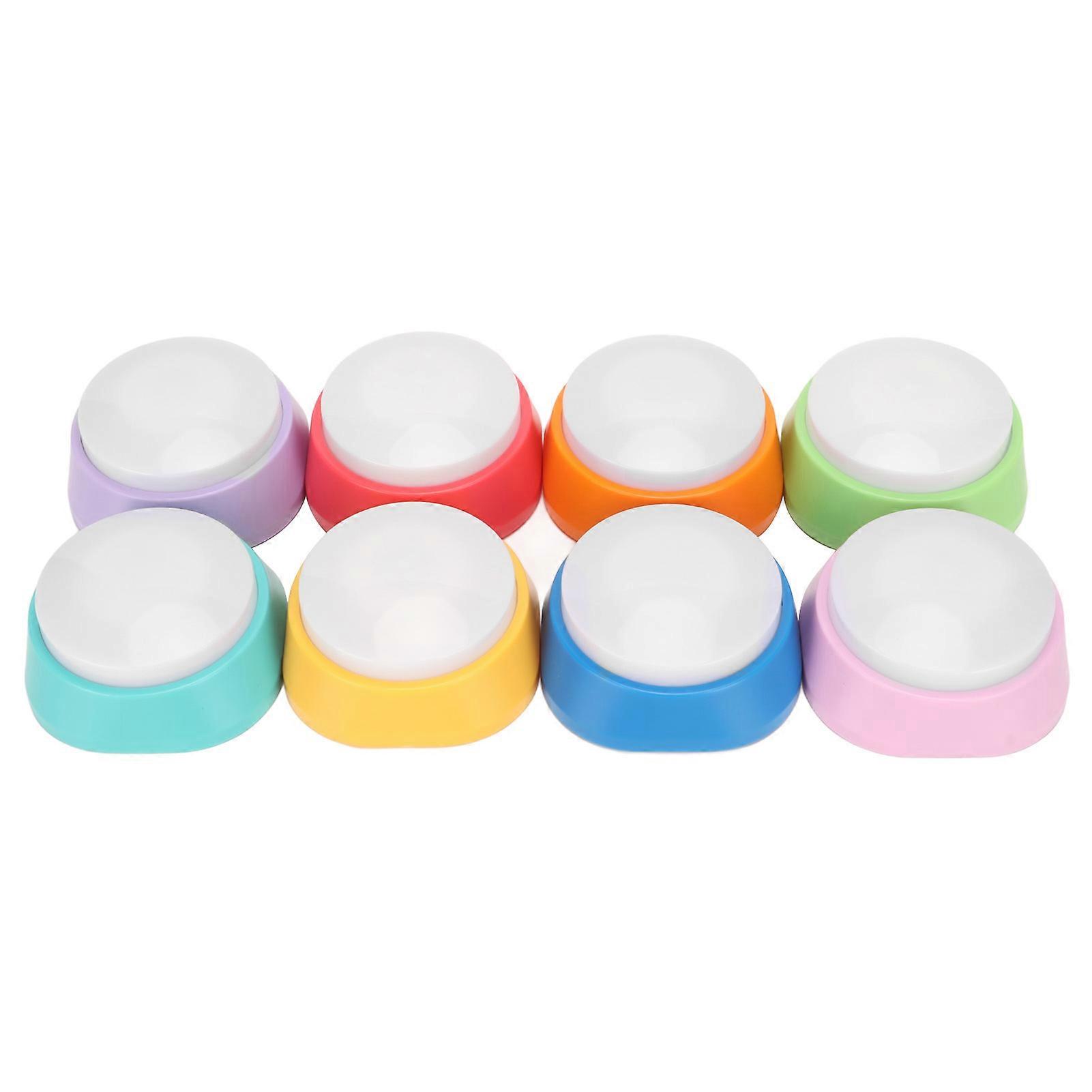 8pcs Voice Recording Button 30 Seconds Recordable Training Buzzers Talking Buttons for Cats Dogs Pets YEMMA