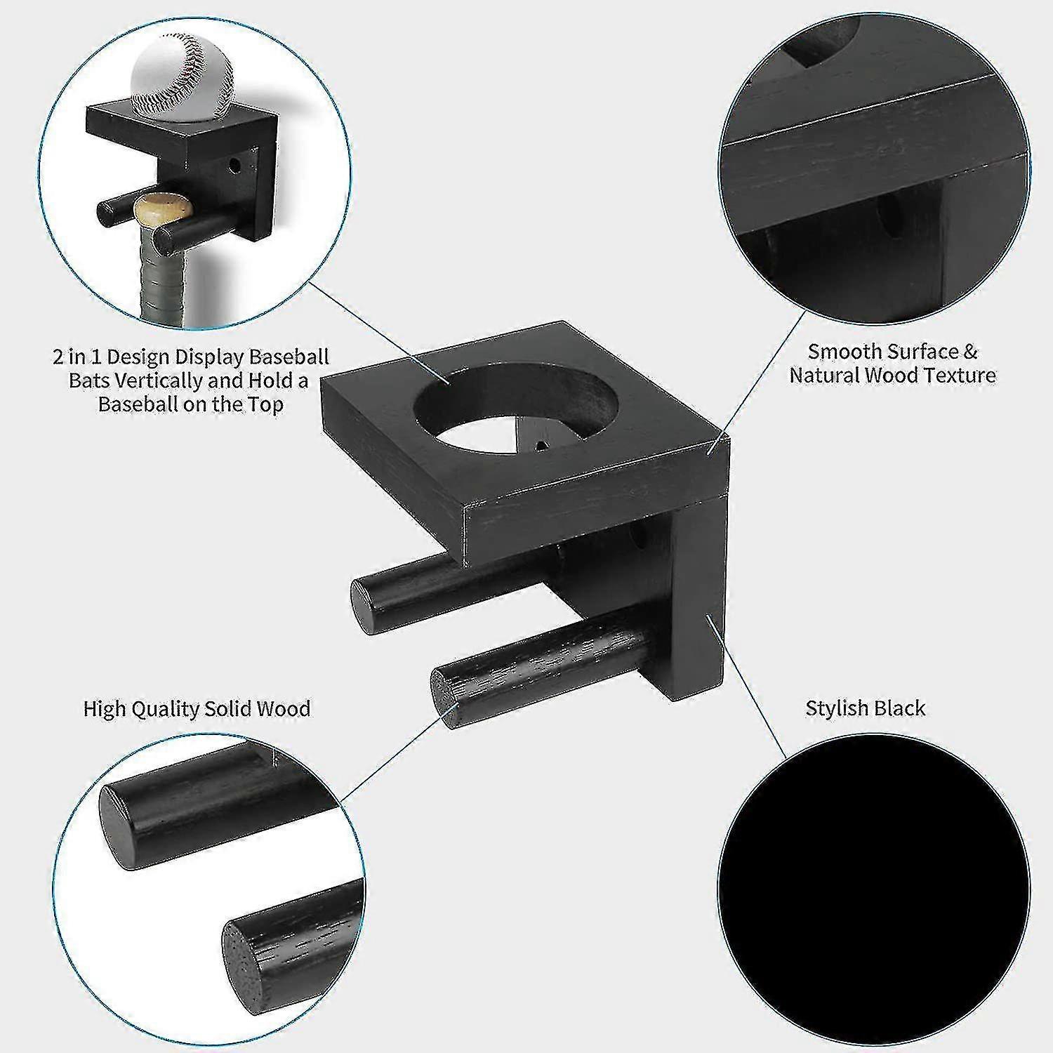 Baseball Bat Wall Mount,softball Bat Holder Stand