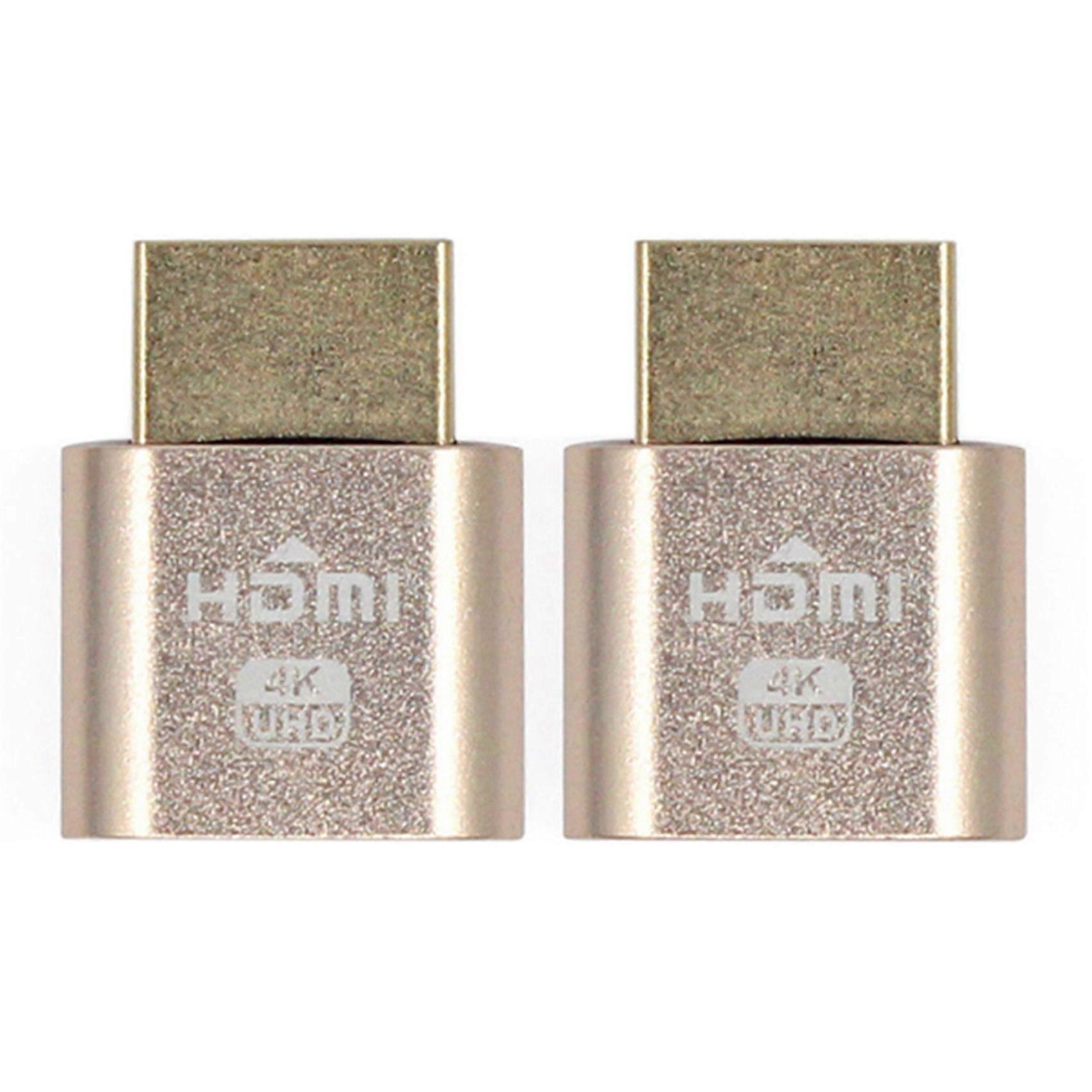 2X VGA Virtual Display Adapter DDC EDID Dummy Plug Headless Ghost Display Emulator Lock plate 1920x