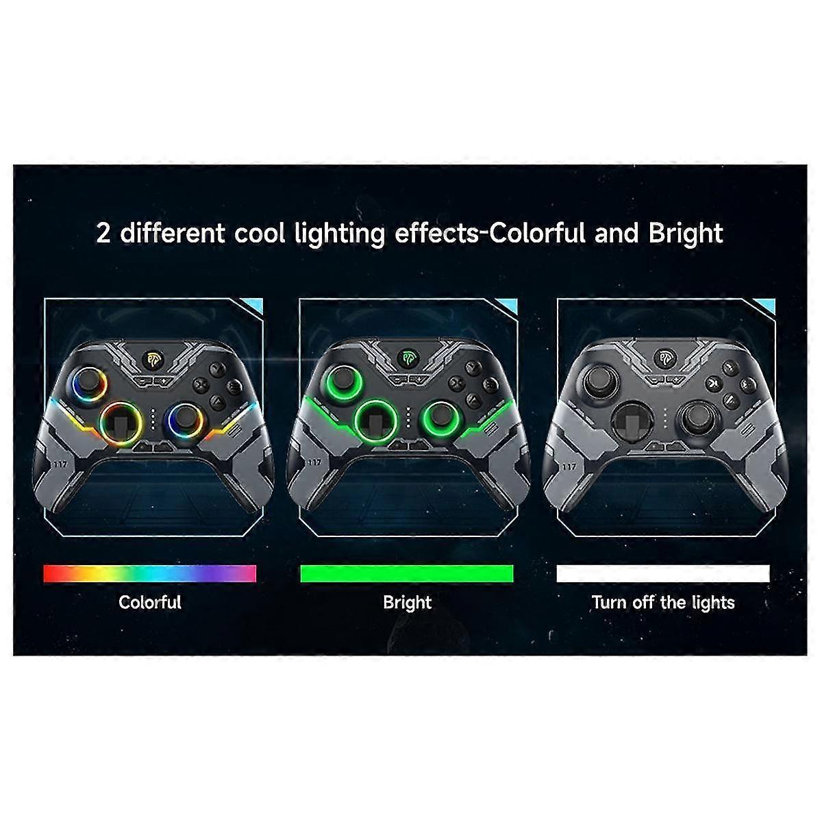 X15, Para Pc Windows, Telefone Android/ios, Switch, Luz Rgb, Hall Joystick Gamepad