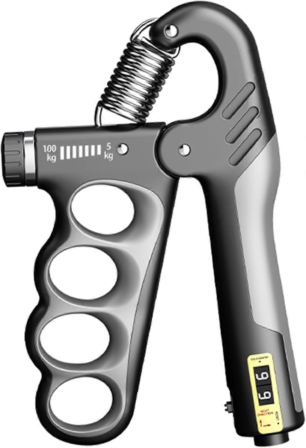 Handgriffverstärker, Unterarmgriffverstärker, einstellbarer Widerstand, 5-100 kg (grau)