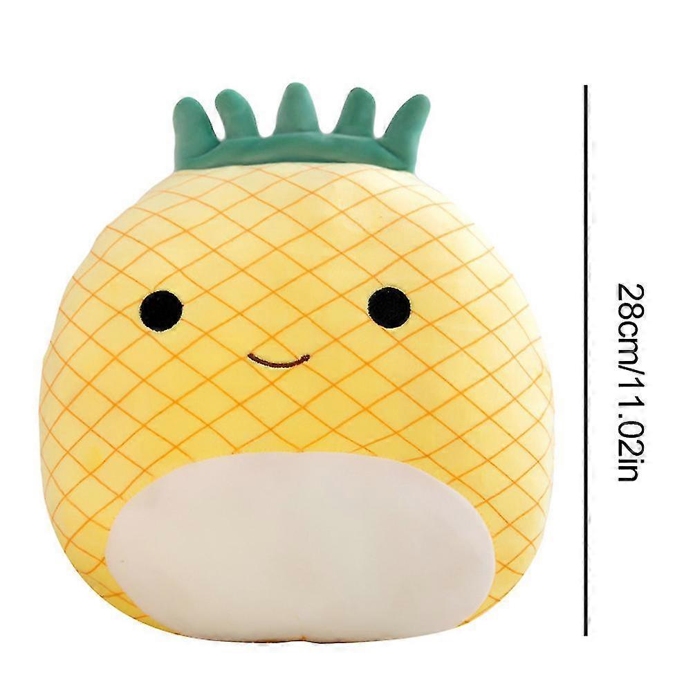 (Y)Plush Pineapple Toys 11in Ultrasoft Stuffed Doll Cute Hugging Pillow