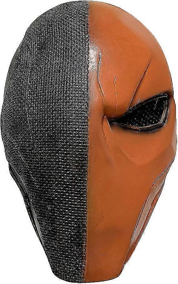 Deathstroke Latex Mask Arkham City Superhero For Halloween Cosplay Props