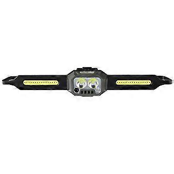 Lámpara de luz frontal con sensor LED 1000 lúmenes COB Lámpara de luz frontal deportiva al aire libre de silicona para correr, caminar, acampar