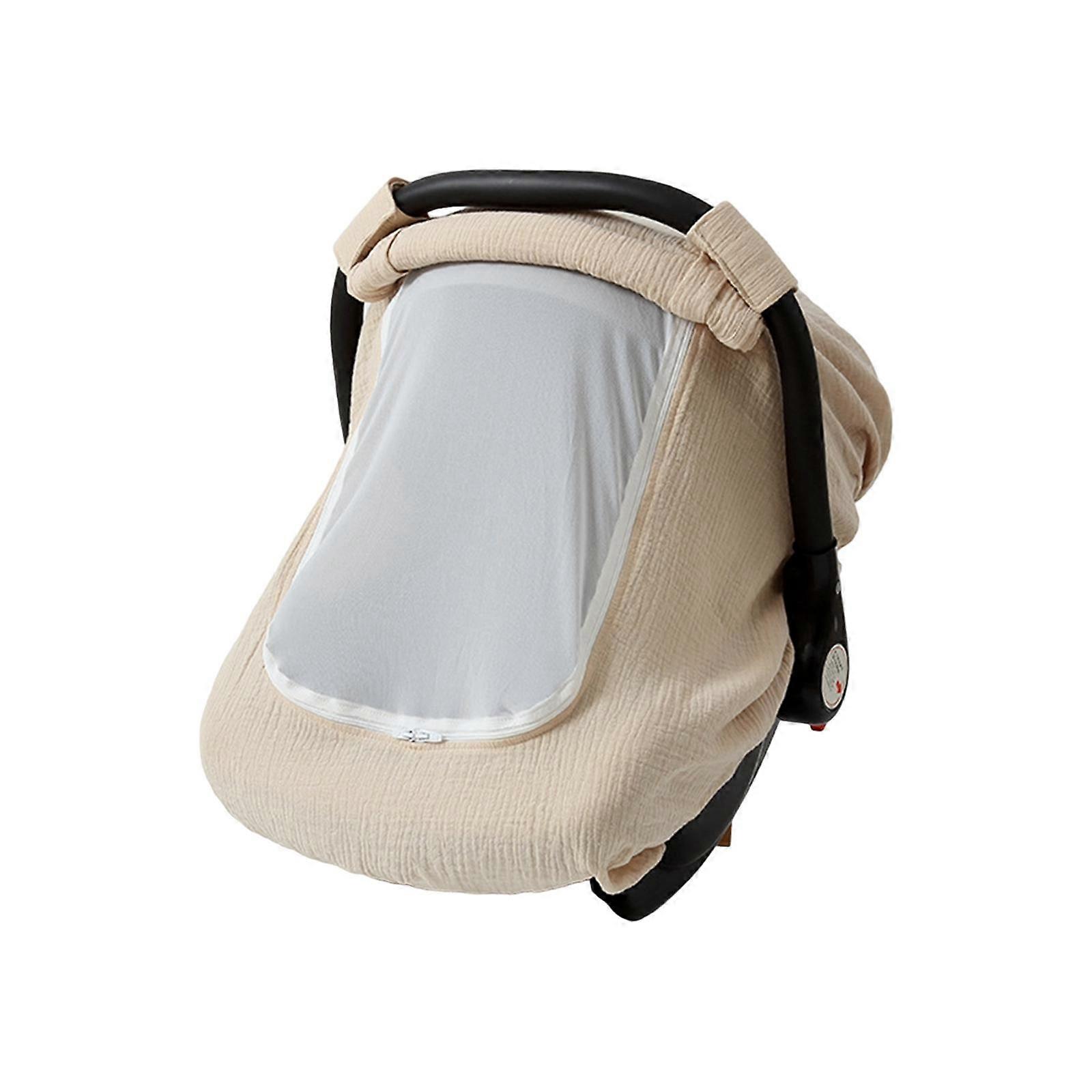 Baby Handkorb Netzabdeckung Atmungsaktives Netzfenster für Picknick draußen Camping Khaki
